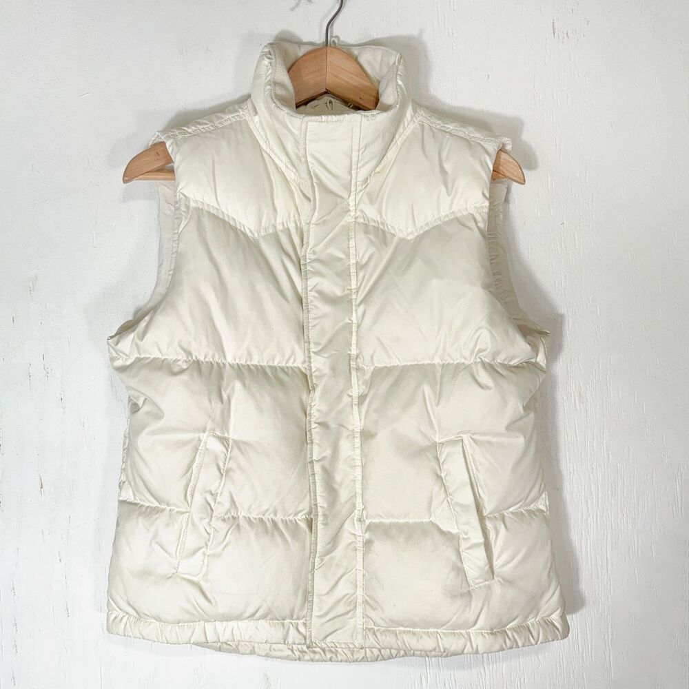 Lauren Ralph Lauren Ivory Down Fill Womens M Full Zip Liner Gorpcore Winter Snow